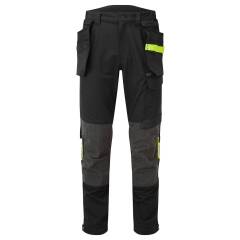 Spodnie Robocze Elastyczne z Workami Kieszeniowymi Portwest EV4 EV440 - Kolor Czarny