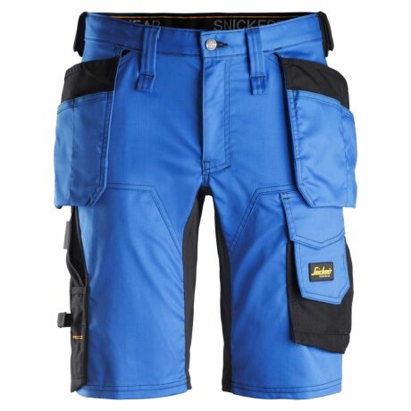Snickers Workwear Spodnie Krótkie Stretch z Workami Kieszeniowymi AllroundWork 6141 Niebieskie 48 Wyprzedaż