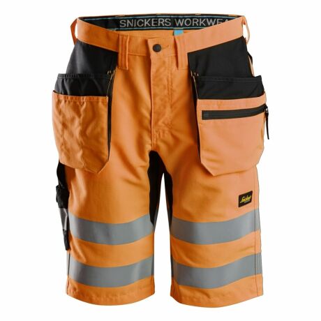 Snickers Workwear Spodnie Krótkie z Workami Kieszeniowymi Odblaskowe LiteWork+ EN 20471/1 6131