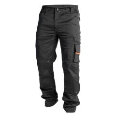 Spodnie Robocze Długie Sara Workwear Actiflex - Kolor Czarny/Pomarańczowy