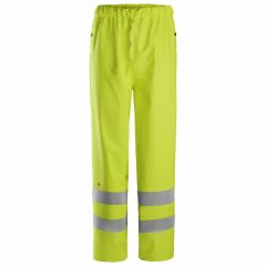 Spodnie Robocze Odblaskowe Przeciwdeszczowe Snickers Workwear 8267 PU EN 20471/2 ProtecWork - Kolor 6600