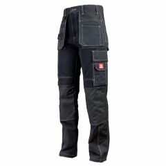 Spodnie Robocze Długie z Workami Kieszeniowymi Ripstop 712 - Kolor Czarny