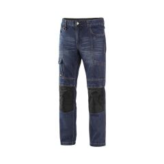 Spodnie Robocze Długie Jeans Canis Nimes I - Kolor Czarno-Niebieski