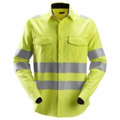 Koszula Robocza Odblaskowa Spawalnicza Snickers Workwear EN 20471/3 8565 ProtecWork - Kolor 6600