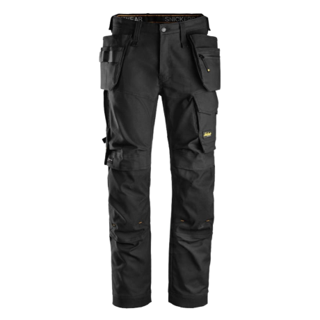 Snickers Workwear Spodnie z Workami Kieszeniowymi Vision+ AllroundWork 6270 Czarne 48 Wyprzedaż