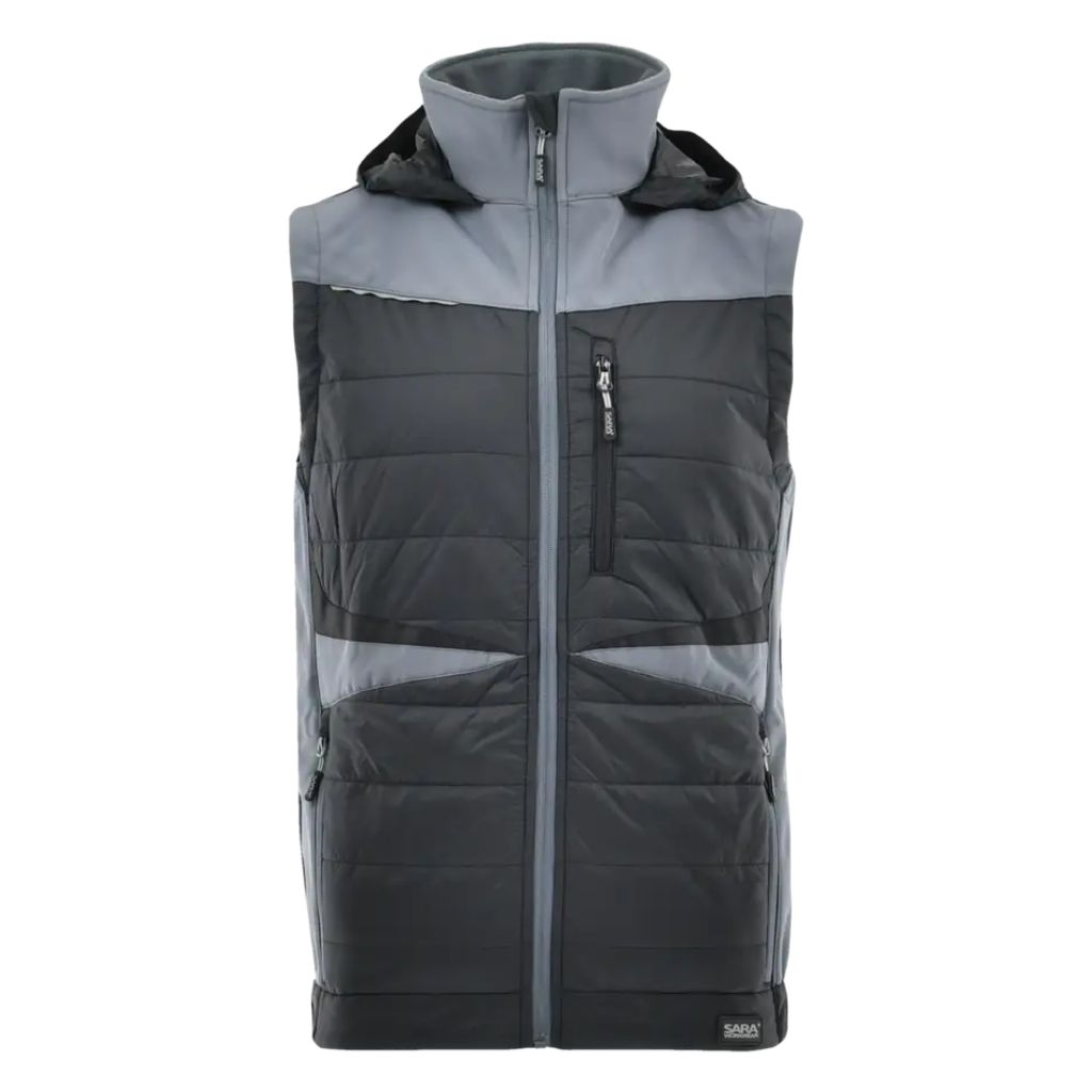 SARA COMFORT PLUS SZARY CZARNY KAMIZELKA ROBOCZA KRIS BHP