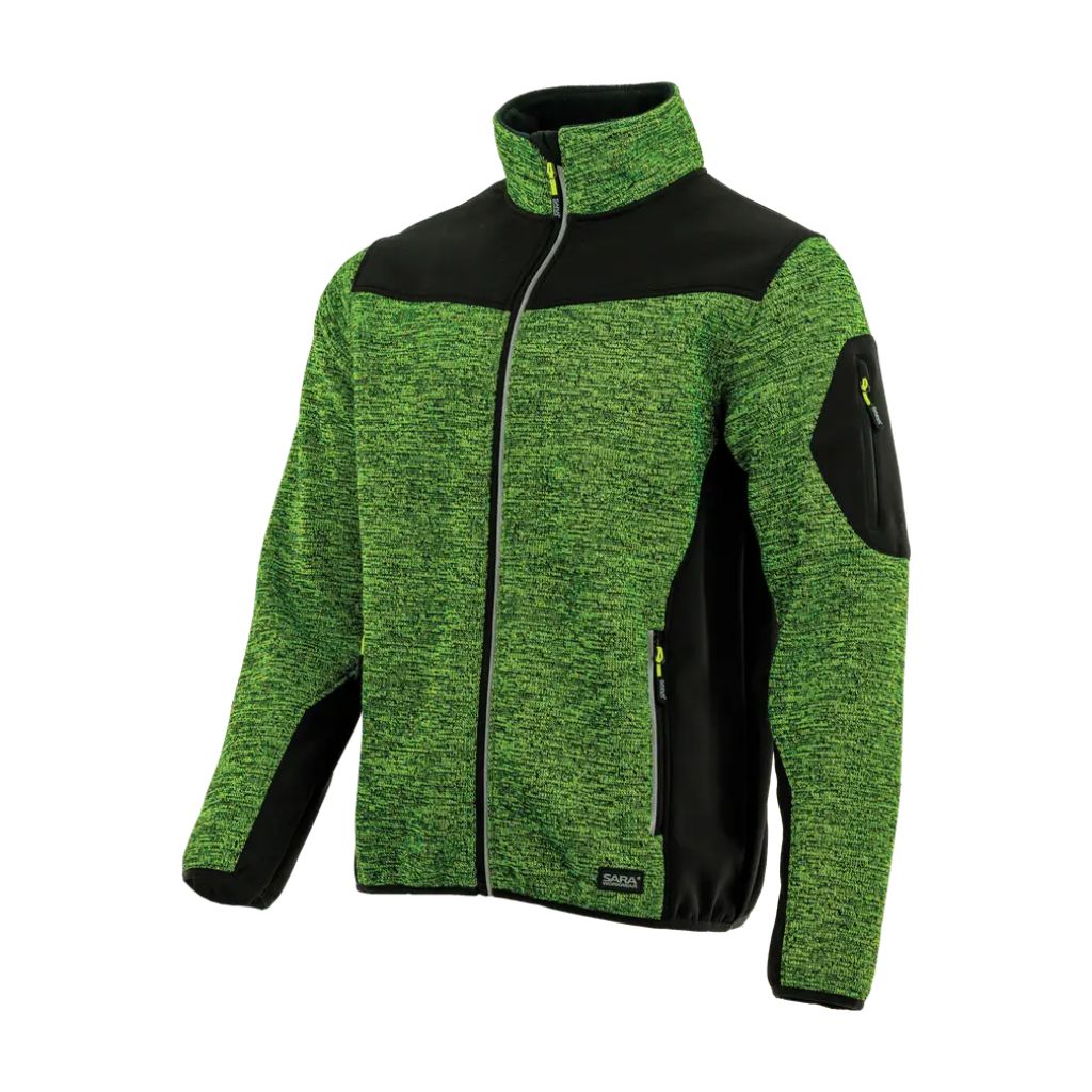 SARA COMFORT PLUS CZARNY ŻÓŁTY HIVIS BLUZA MELANŻOWA ROBOCZA KRIS BHP