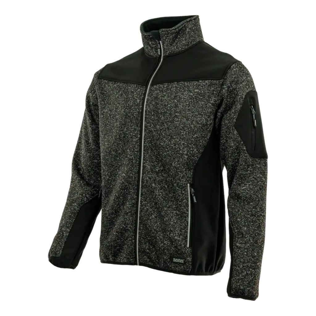 SARA COMFORT PLUS SZARY CZARNY BLUZA MELANŻOWA ROBOCZA KRIS BHP