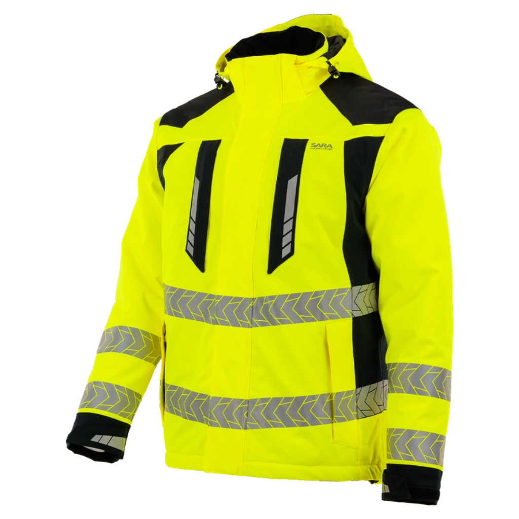SARA DROGOWIEC COMFORT WINTER ŻÓŁ CZA KURTKA ROBOCZA KRIS BHP